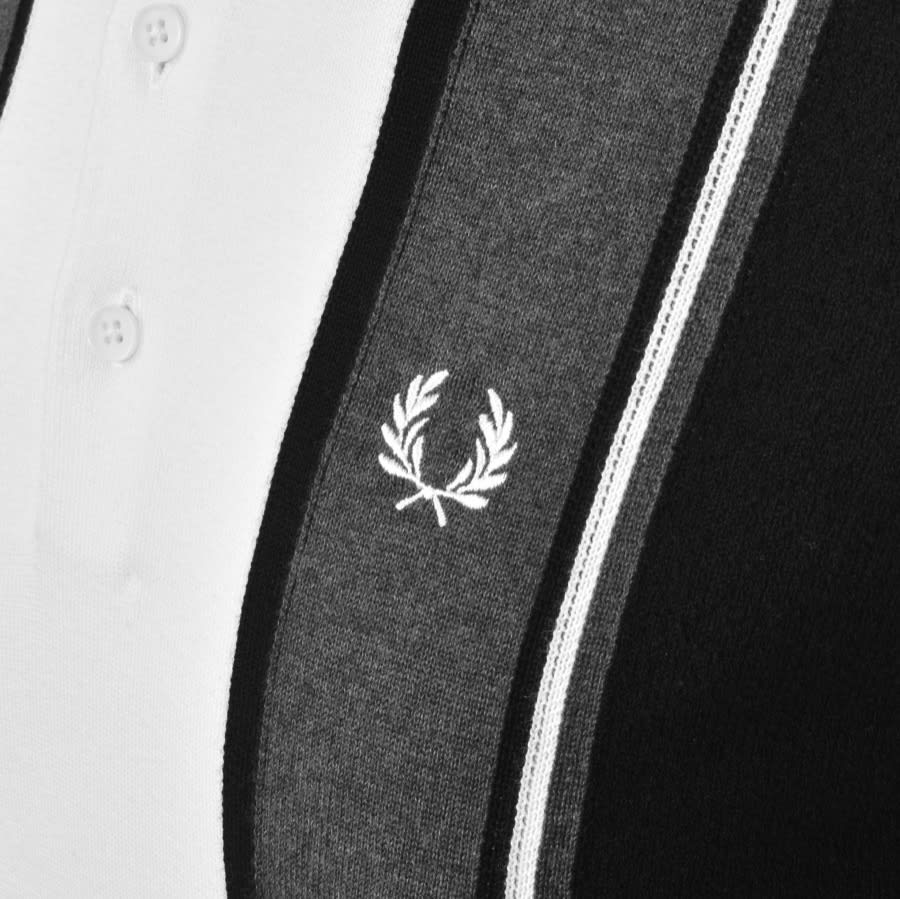 Alternative Image for ProductFred Perry Short Sleeve Knit Polo T Shirt Black3